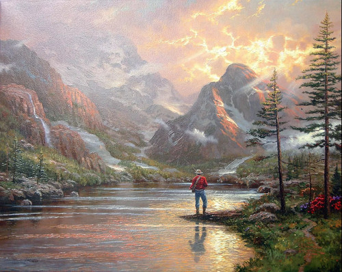 Thomas kinkade almost heaven - thomas,